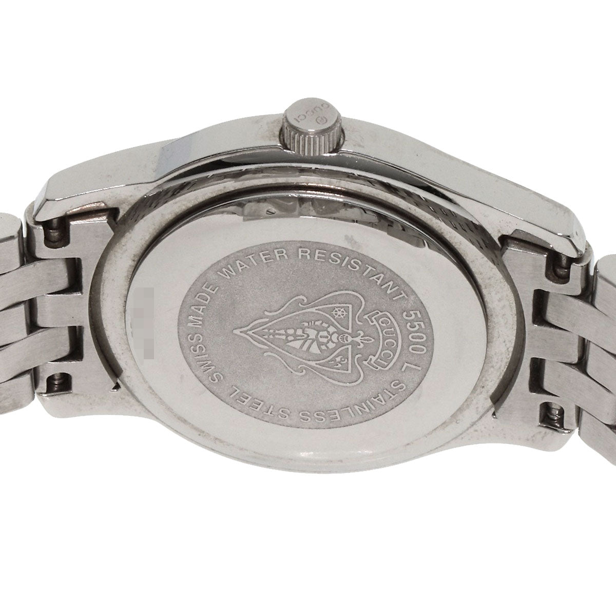 GUCCI Watches Quartz 5500L Stainless Steel Silver 11P Diamond black dial