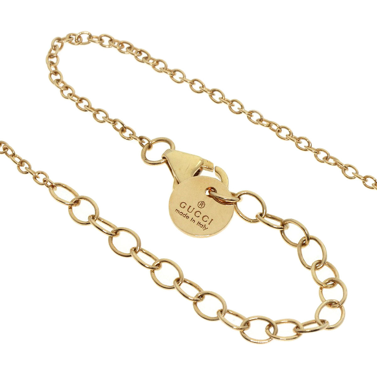 GUCCI Necklace SV Silver GG Ghost One side only
