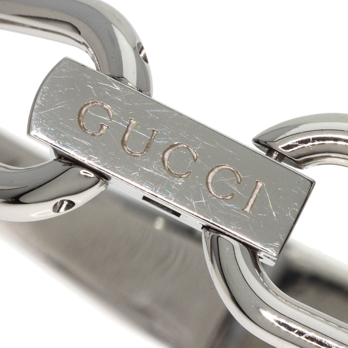 GUCCI Watches Quartz 1500L Stainless Steel Silver Square face White shell dial