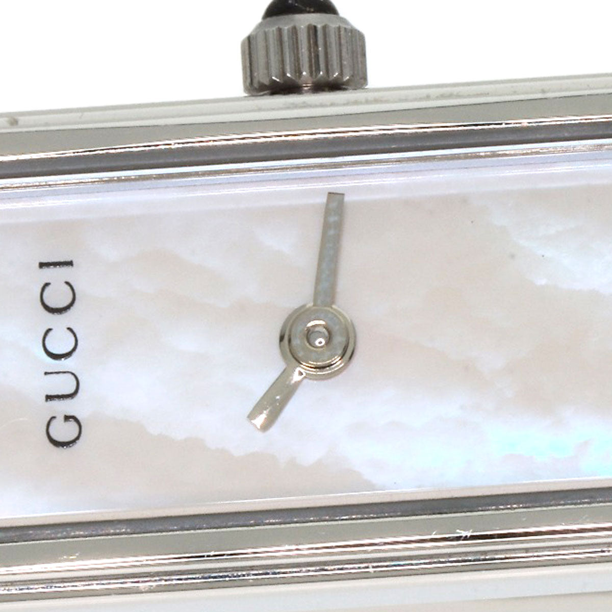 GUCCI Watches Quartz 1500L Stainless Steel Silver Square face White shell dial