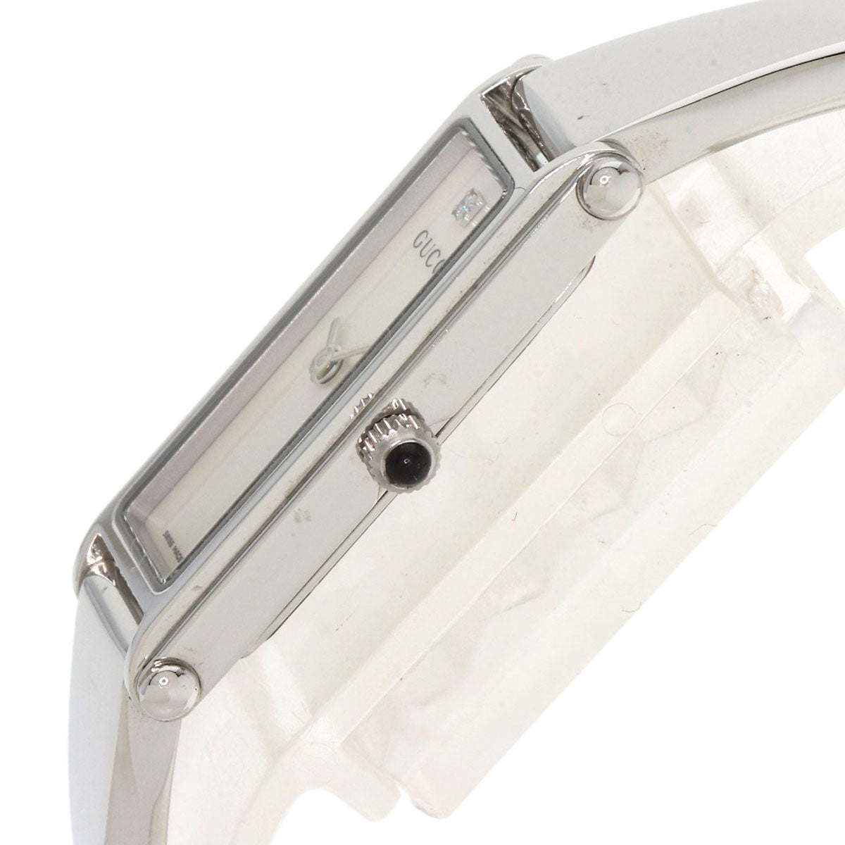 GUCCI Watches Quartz 1500L Stainless Steel Silver Square face White shell dial