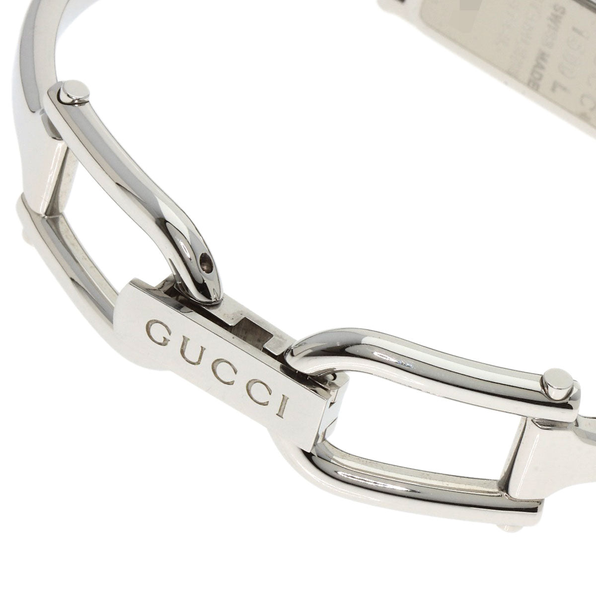 GUCCI Watches Quartz 1500L Stainless Steel Silver Square face White shell dial