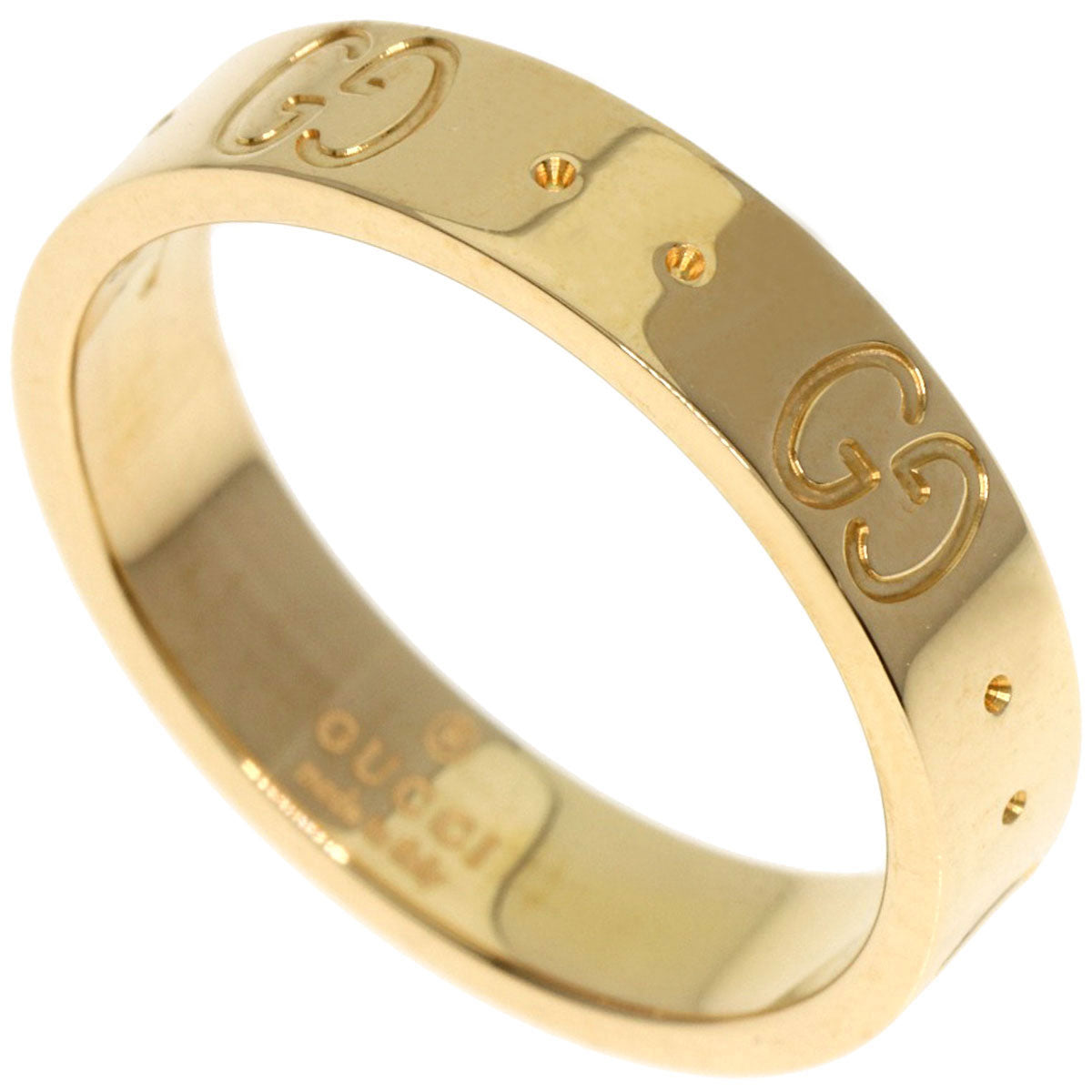 GUCCI Ring 18K Yellow Gold gold Icon # 9 Women Used