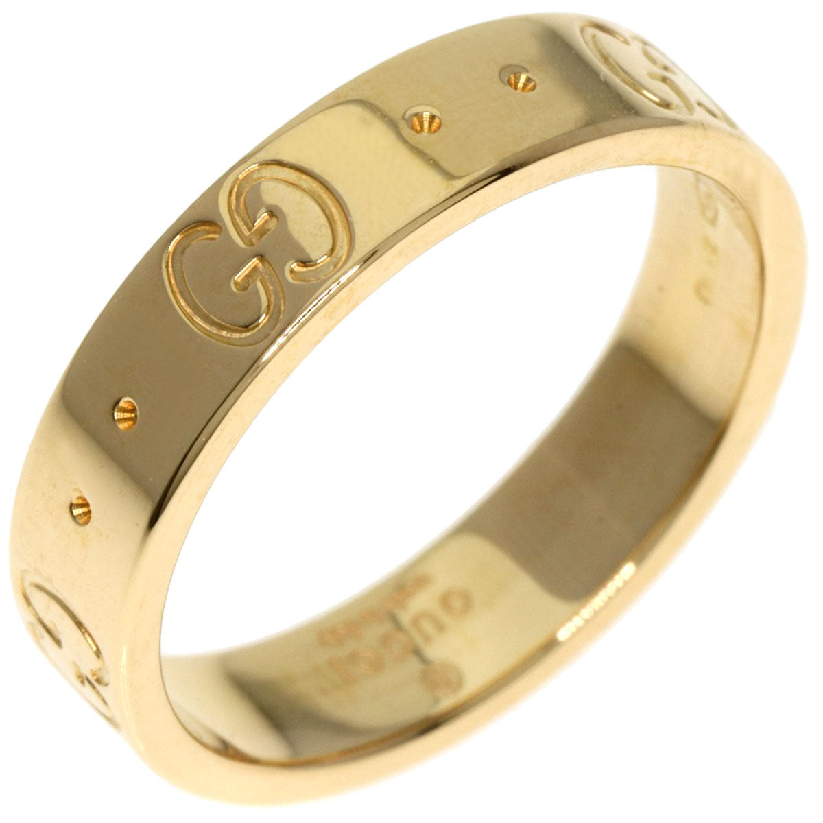GUCCI Ring 18K Yellow Gold gold Icon # 9 Women Used