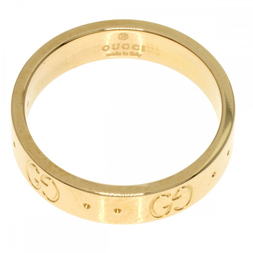 GUCCI Ring 18K Yellow Gold gold Icon # 9 Women Used