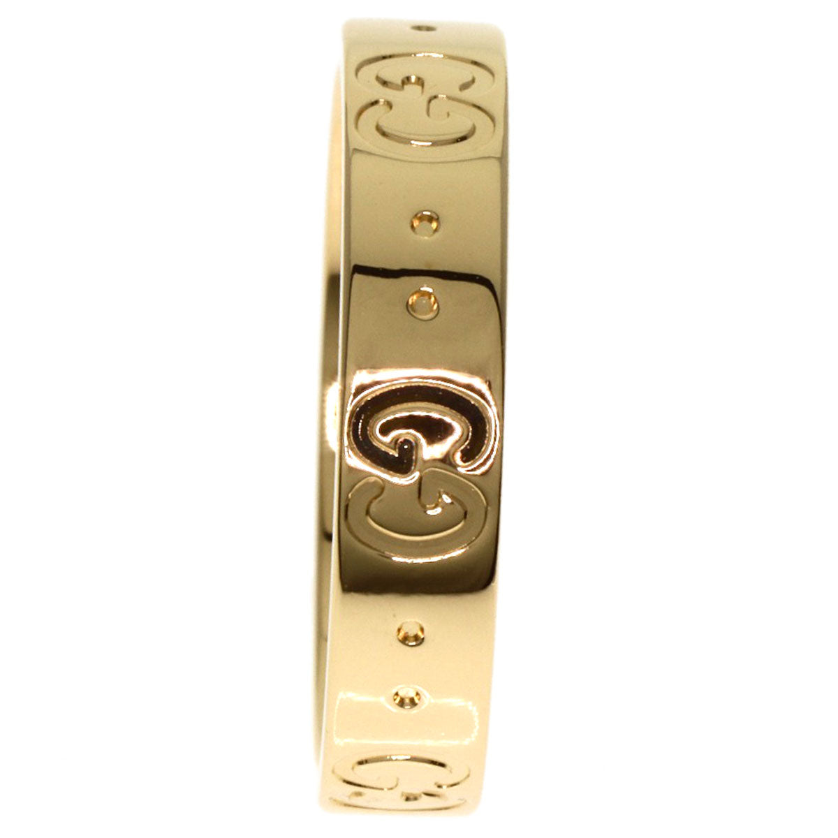 GUCCI Ring 18K Yellow Gold gold Icon # 13 Women Used