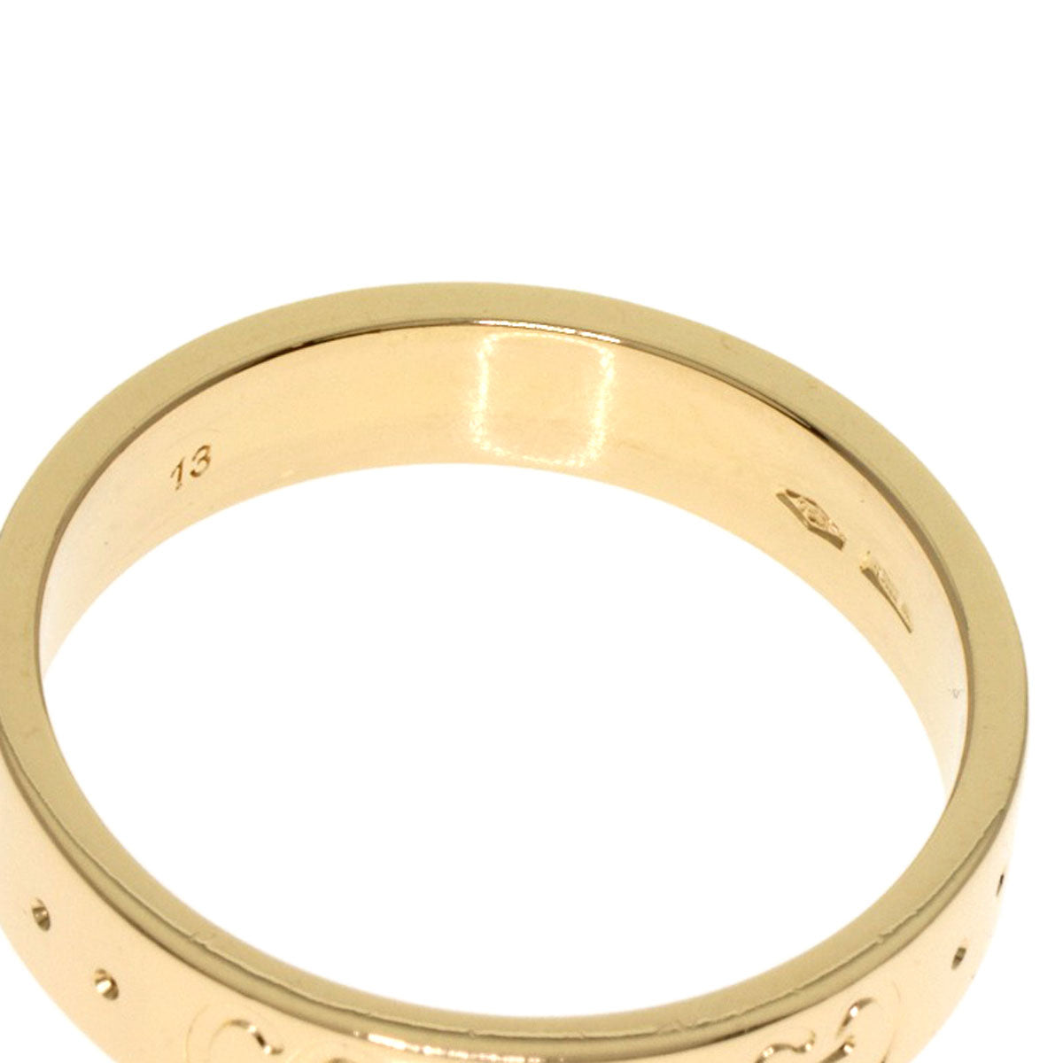GUCCI Ring 18K Yellow Gold gold Icon # 13 Women Used