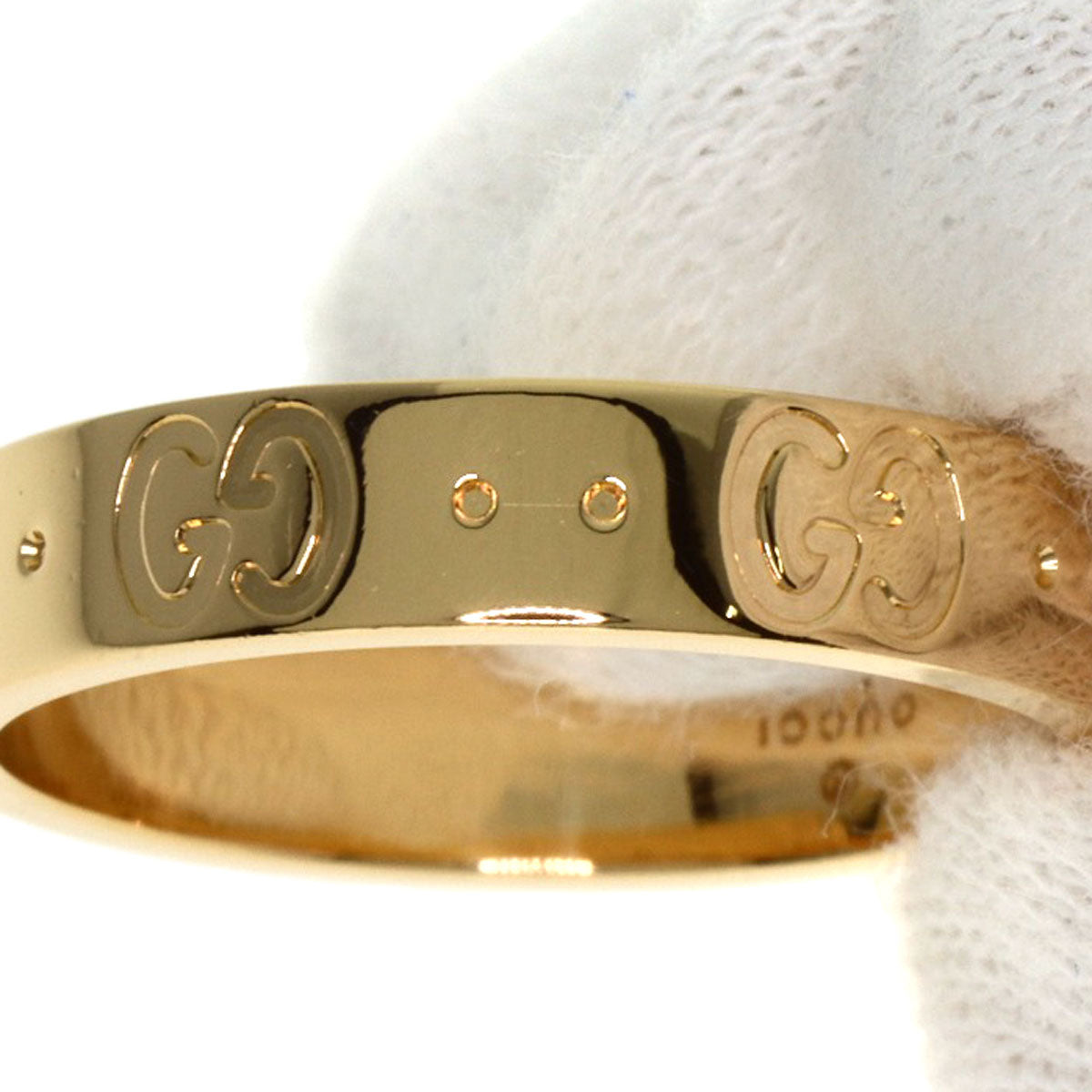 GUCCI Ring 18K Yellow Gold gold Icon # 13 Women Used