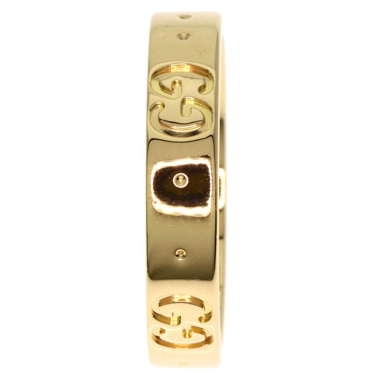 GUCCI Ring 18K Yellow Gold gold Icon # 10 Women Used
