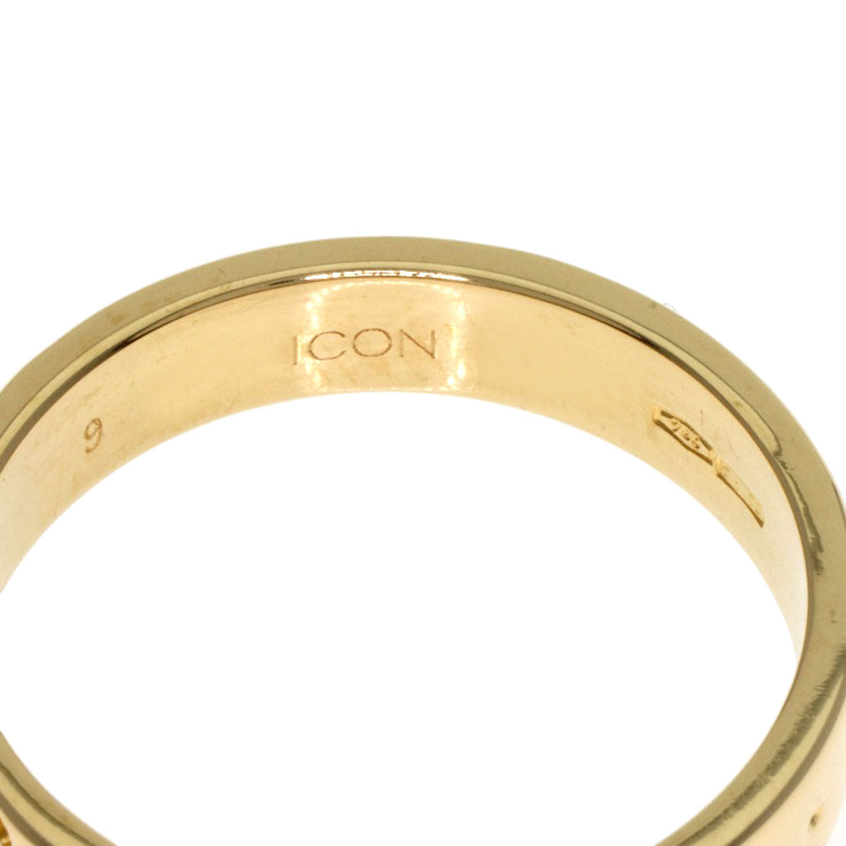 GUCCI Ring 18K Yellow Gold gold Icon # 10 Women Used