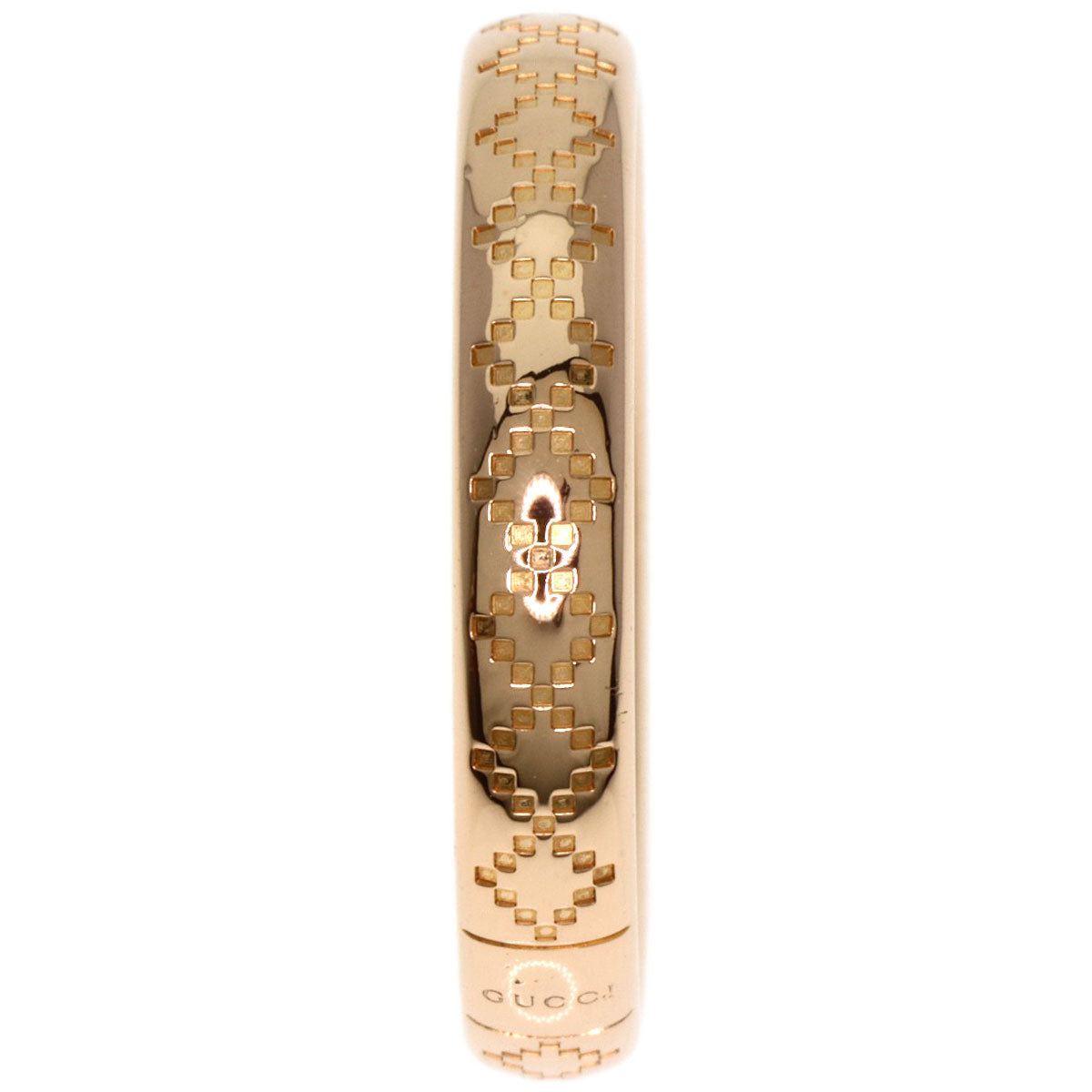 GUCCI Ring 18K Pink Gold gold Diamant Tissima #13 Women Used