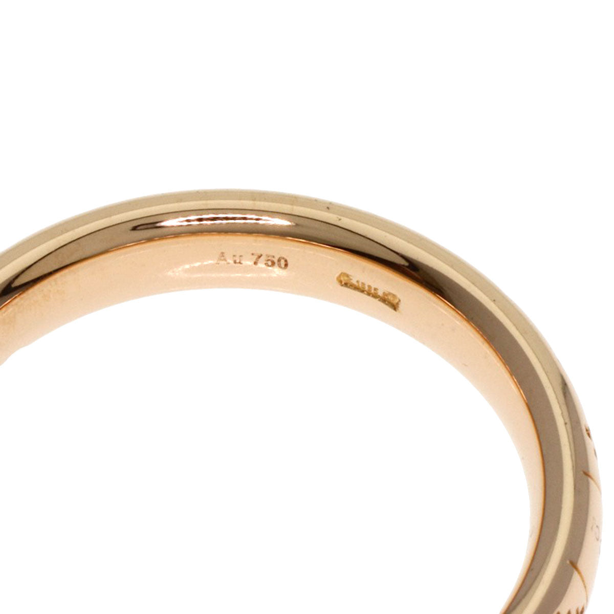 GUCCI Ring 18K Pink Gold gold Diamant Tissima #13 Women Used