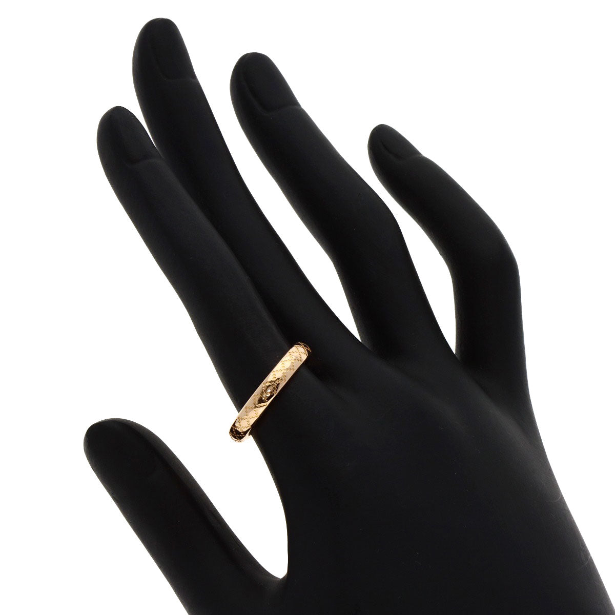 GUCCI Ring 18K Pink Gold gold Diamant Tissima #13 Women Used