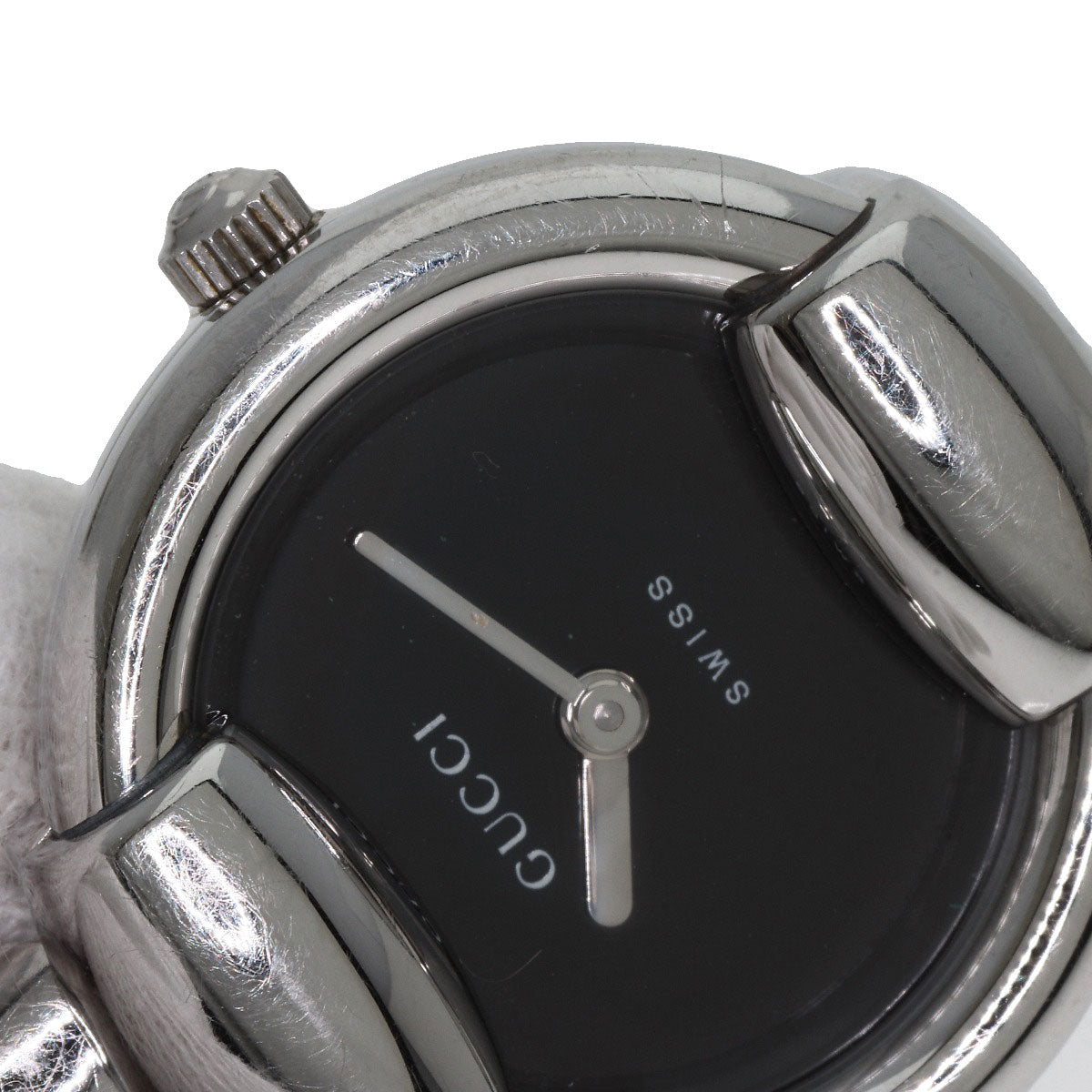 GUCCI Watches Quartz 1400L Stainless Steel Silver Round face black dial