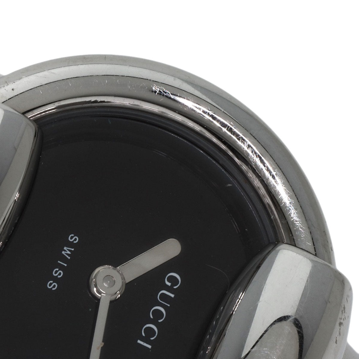 GUCCI Watches Quartz 1400L Stainless Steel Silver Round face black dial