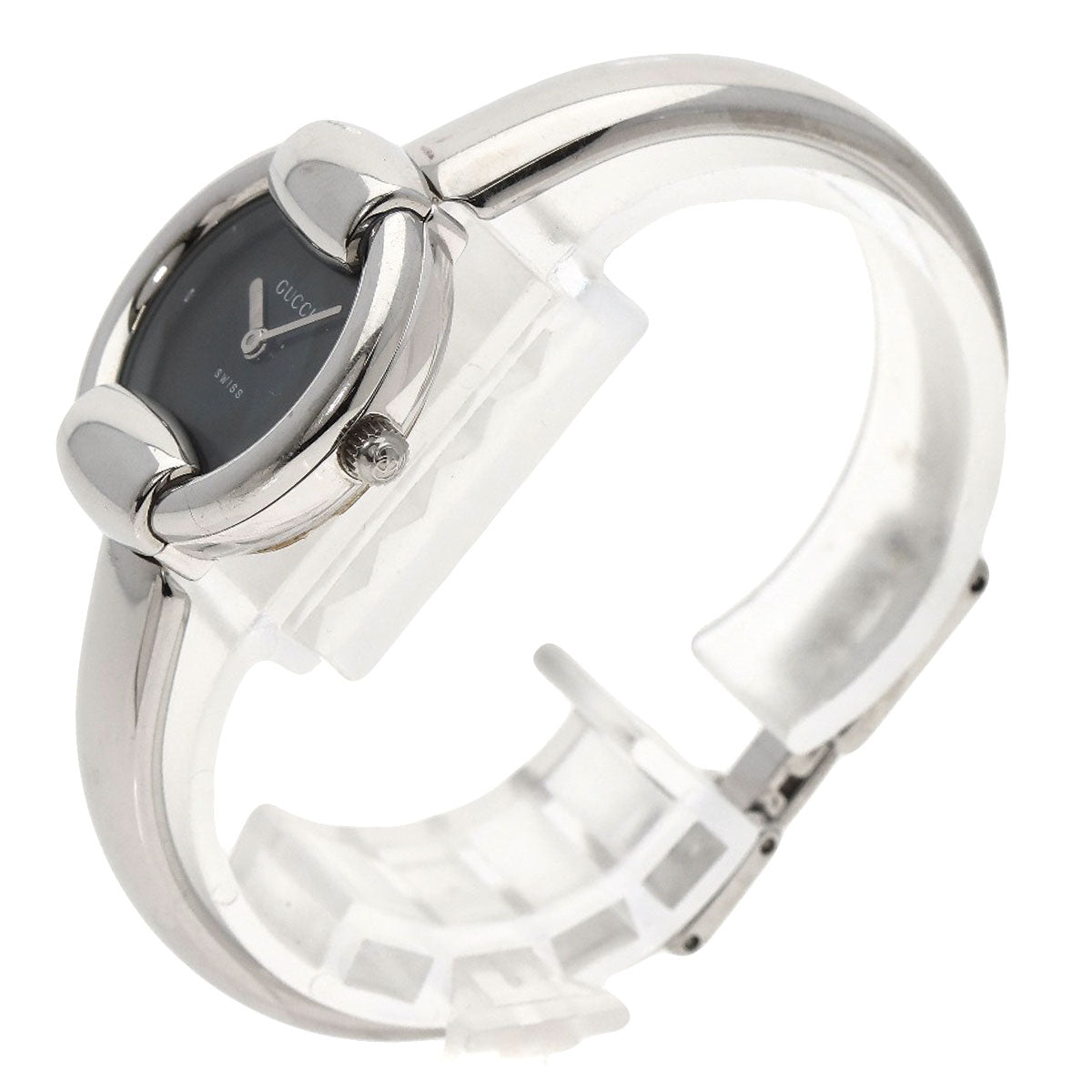 GUCCI Watches Quartz 1400L Stainless Steel Silver Round face black dial