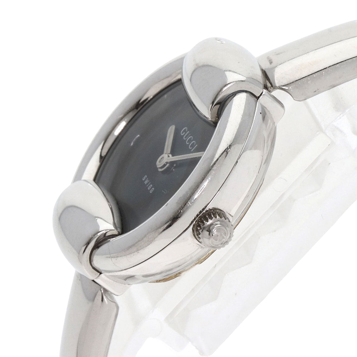 GUCCI Watches Quartz 1400L Stainless Steel Silver Round face black dial
