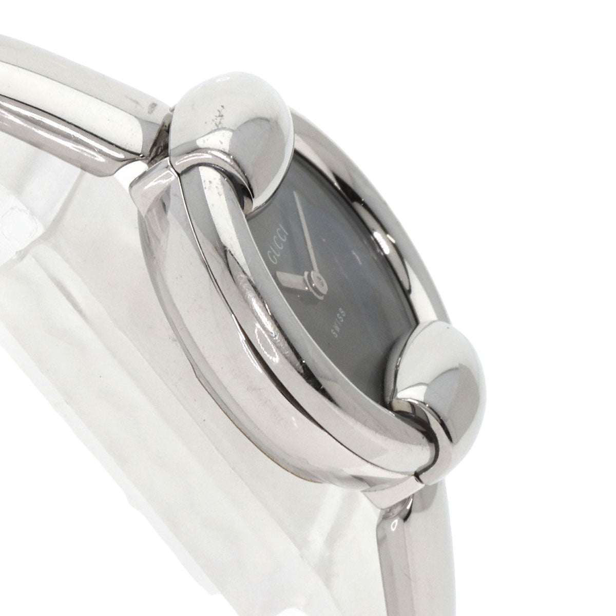 GUCCI Watches Quartz 1400L Stainless Steel Silver Round face black dial