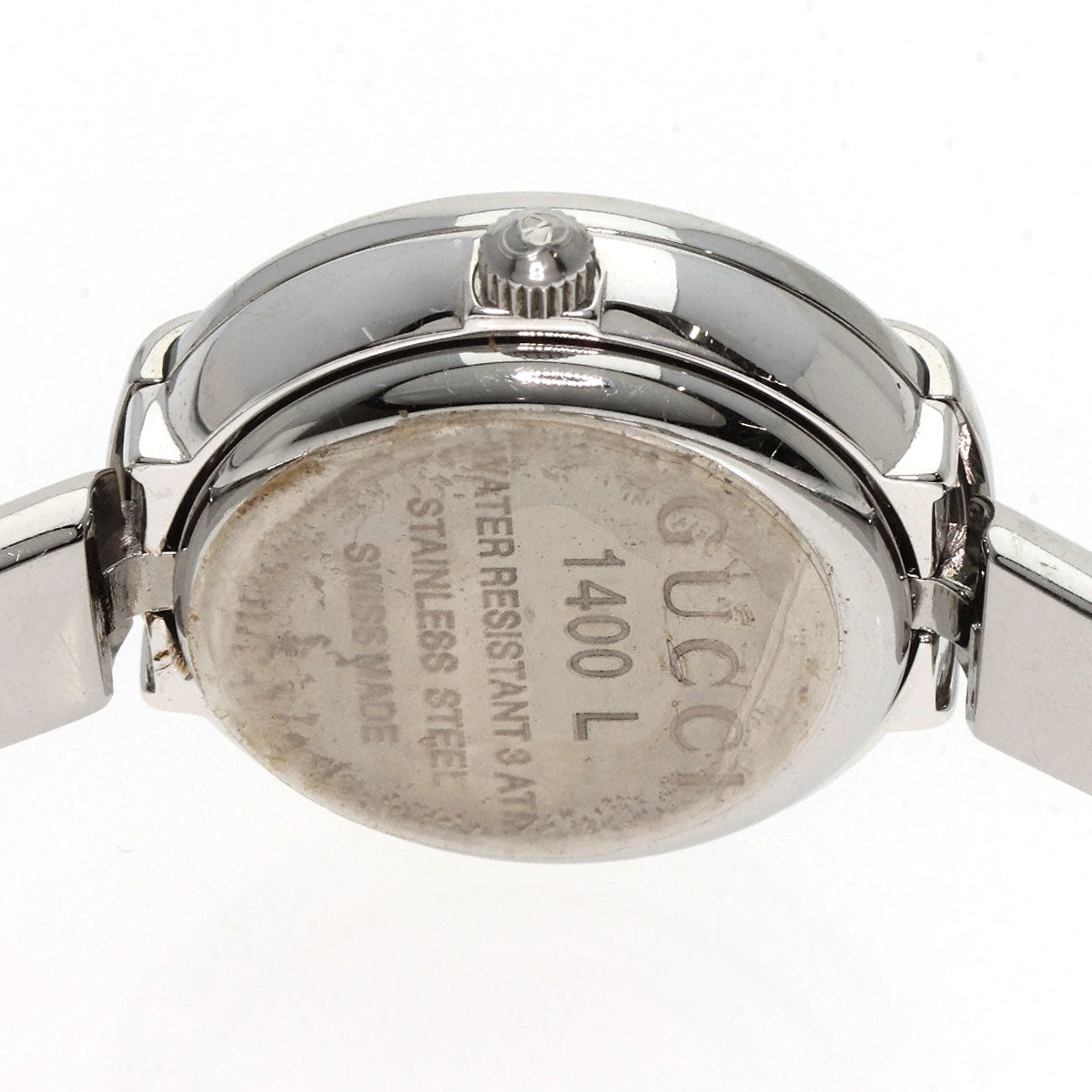 GUCCI Watches Quartz 1400L Stainless Steel Silver Round face black dial