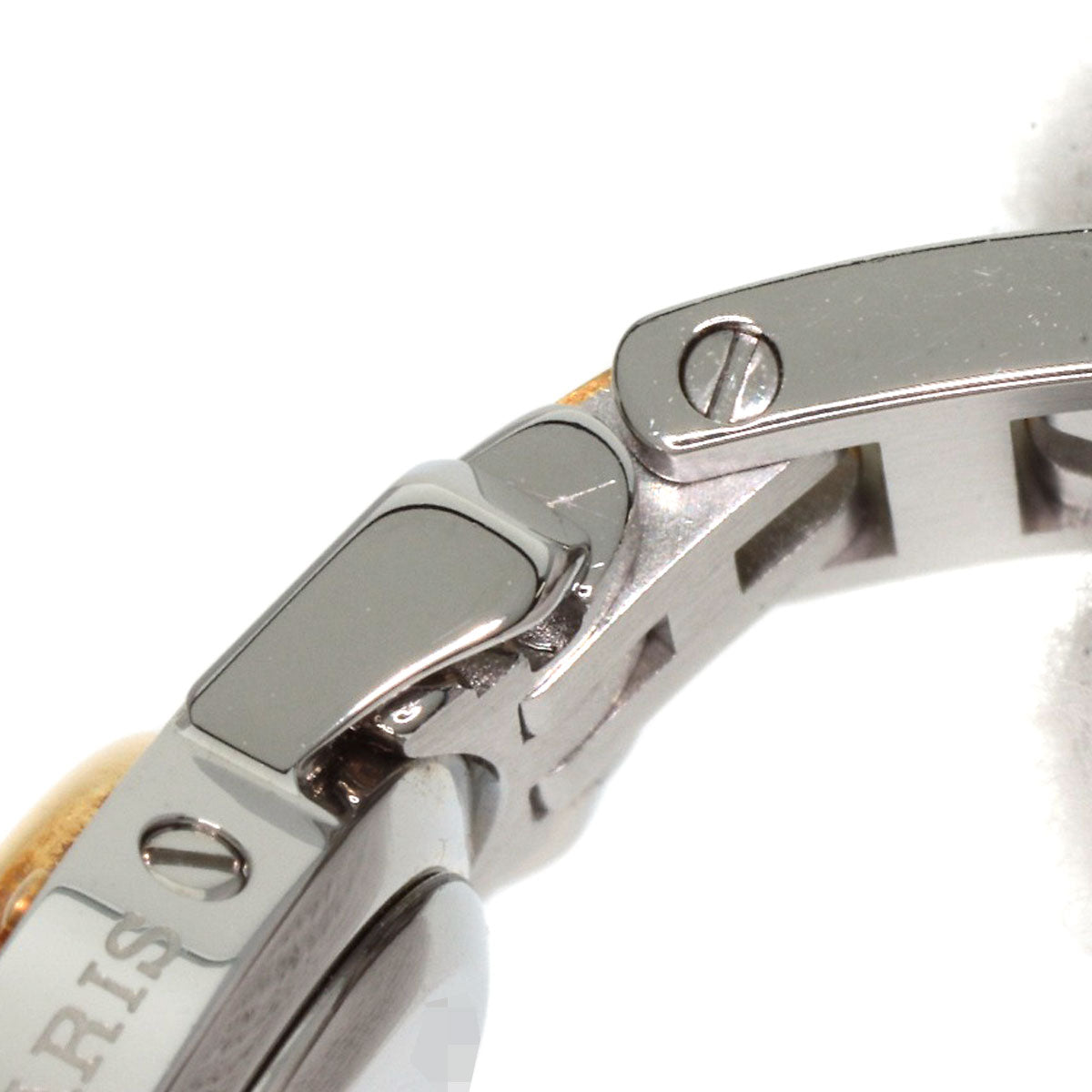 HERMES Watches Quartz CL4.220 Stainless Steel gold Clipper Ivory dial