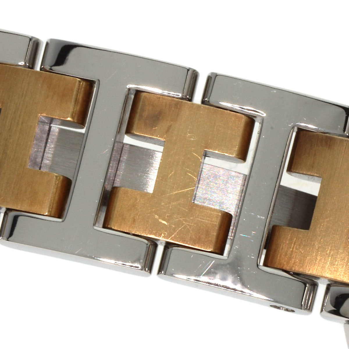 HERMES Watches Quartz CL4.220 Stainless Steel gold Clipper Ivory dial