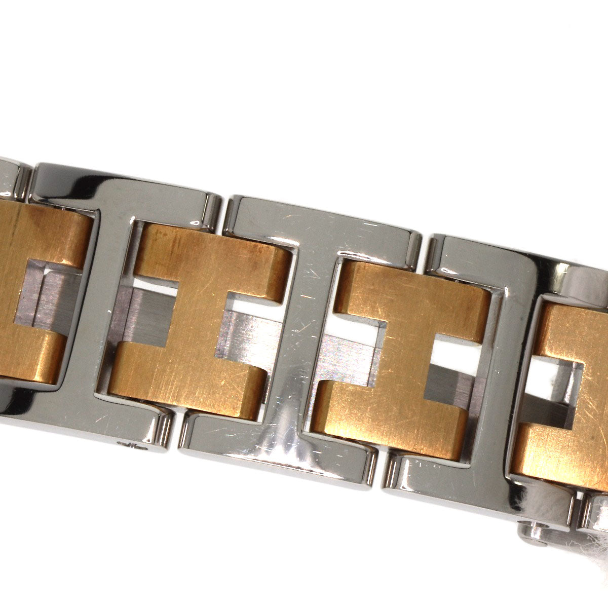 HERMES Watches Quartz CL4.220 Stainless Steel gold Clipper Ivory dial
