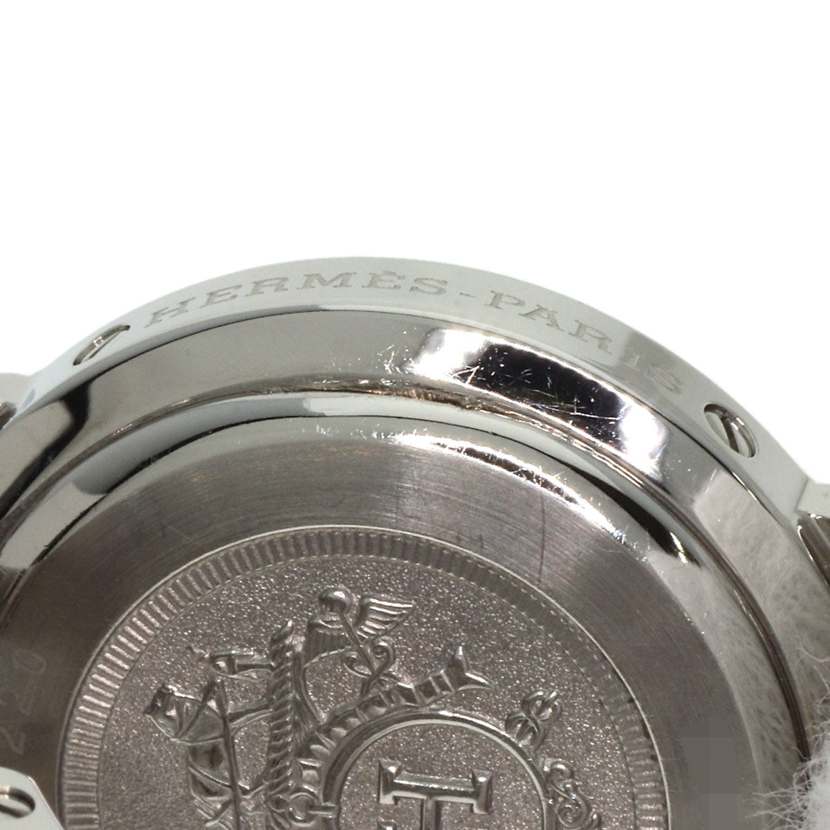 HERMES Watches Quartz CL4.220 Stainless Steel gold Clipper Ivory dial