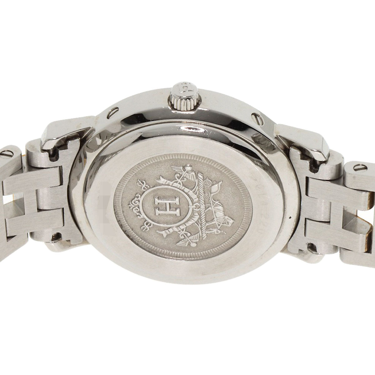 HERMES Watches Quartz CL4.220 Stainless Steel gold Clipper Ivory dial