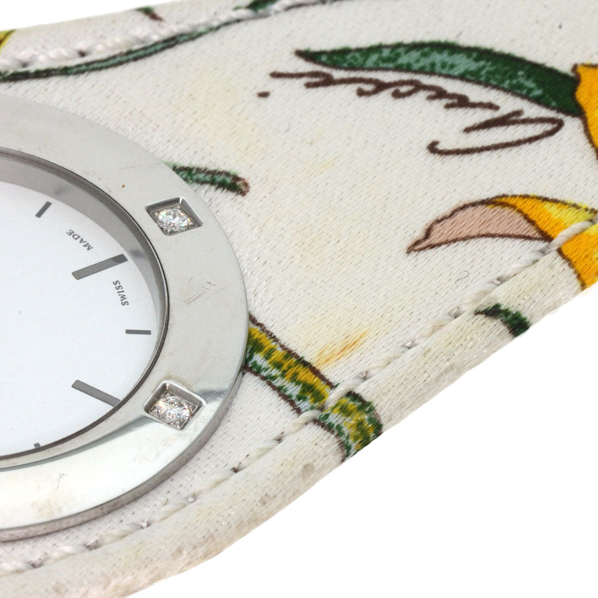 GUCCI Watches Quartz YA104 Stainless Steel Silver Bandeau Flora Silver dial