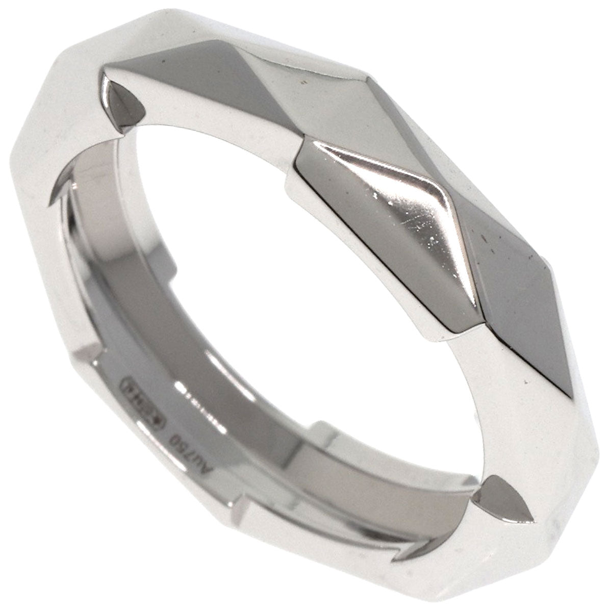 GUCCI Ring K18WG Silver Link to Love Studs #14 Women Used