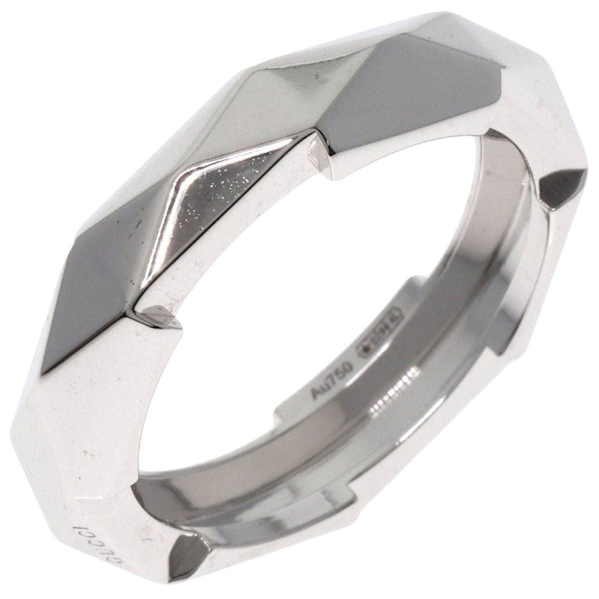 GUCCI Ring K18WG Silver Link to Love Studs #14 Women Used