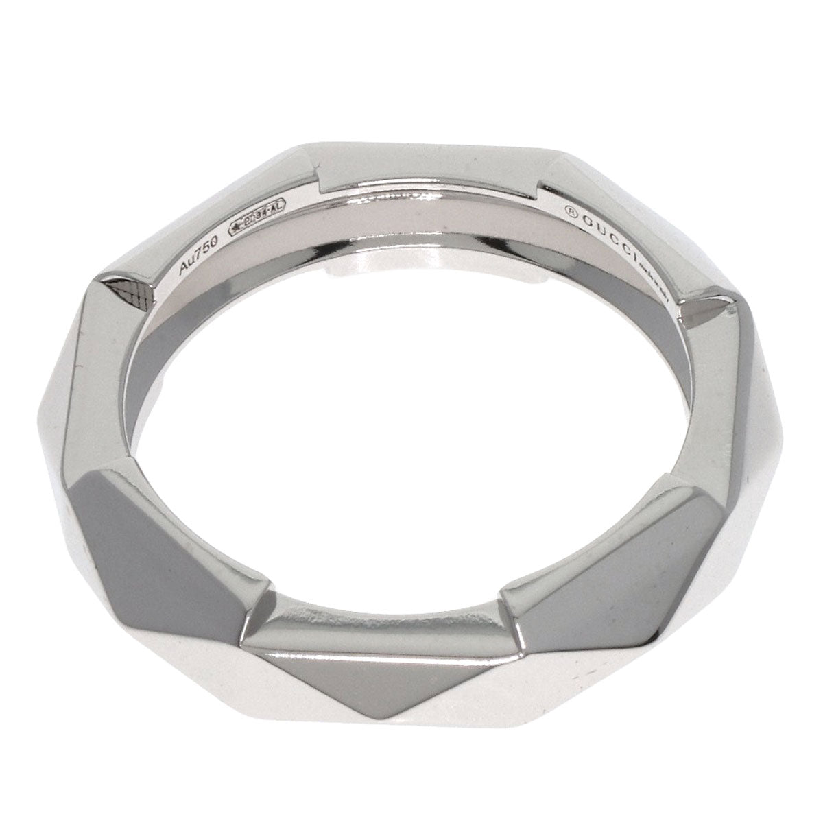 GUCCI Ring K18WG Silver Link to Love Studs #14 Women Used