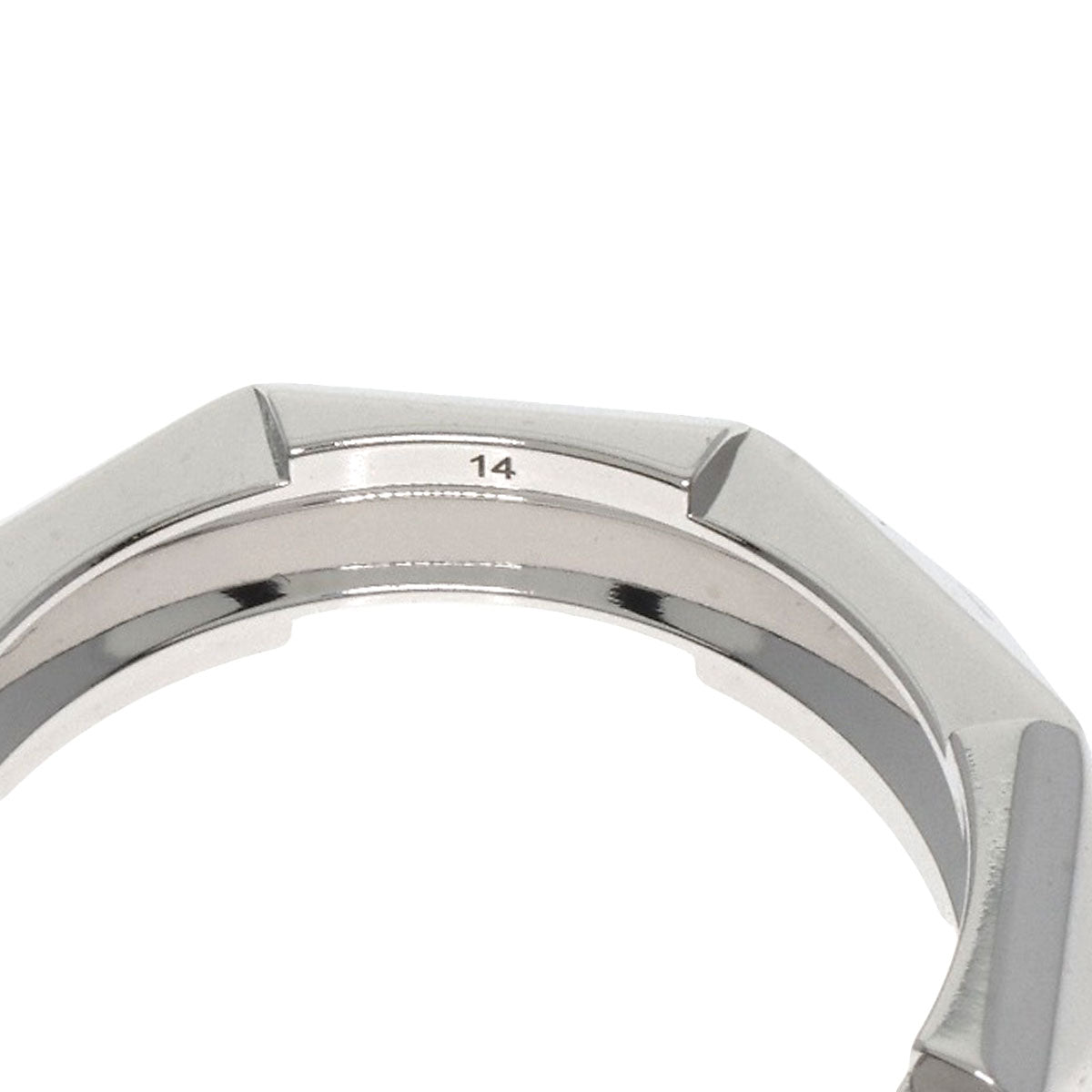 GUCCI Ring K18WG Silver Link to Love Studs #14 Women Used