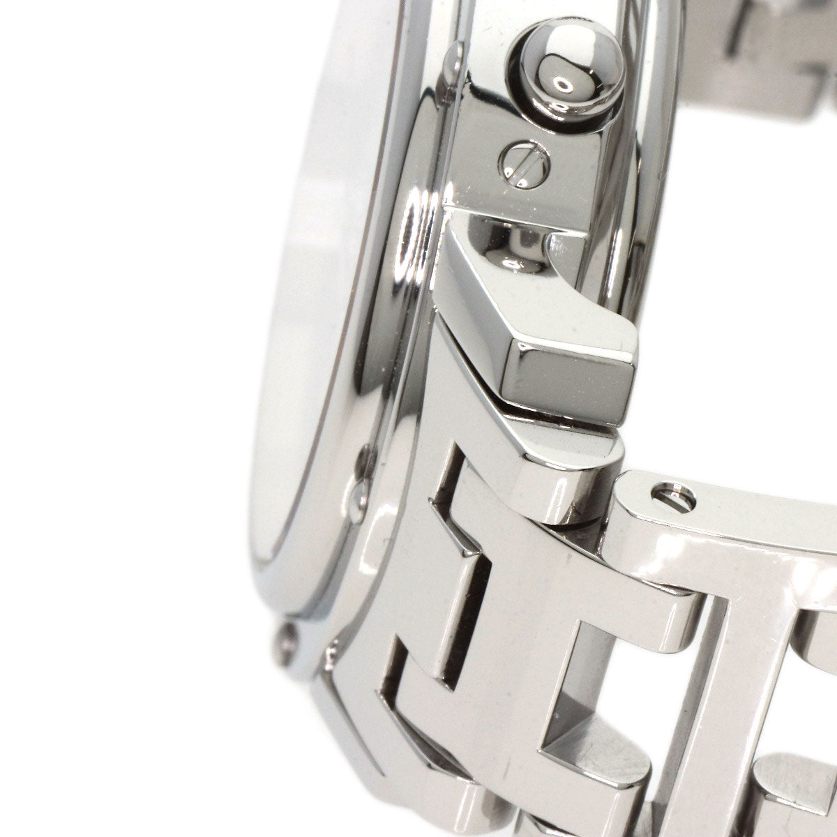 HERMES Watches Quartz CL1.310 Stainless Steel Silver Clipper Chronograph White shell dial