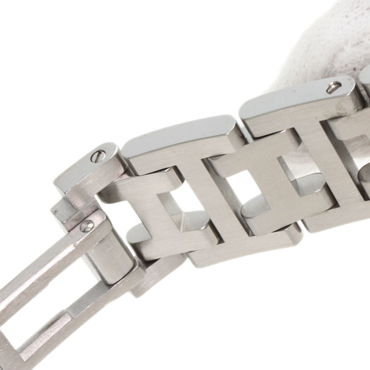 HERMES Watches Quartz CL1.310 Stainless Steel Silver Clipper Chronograph White shell dial