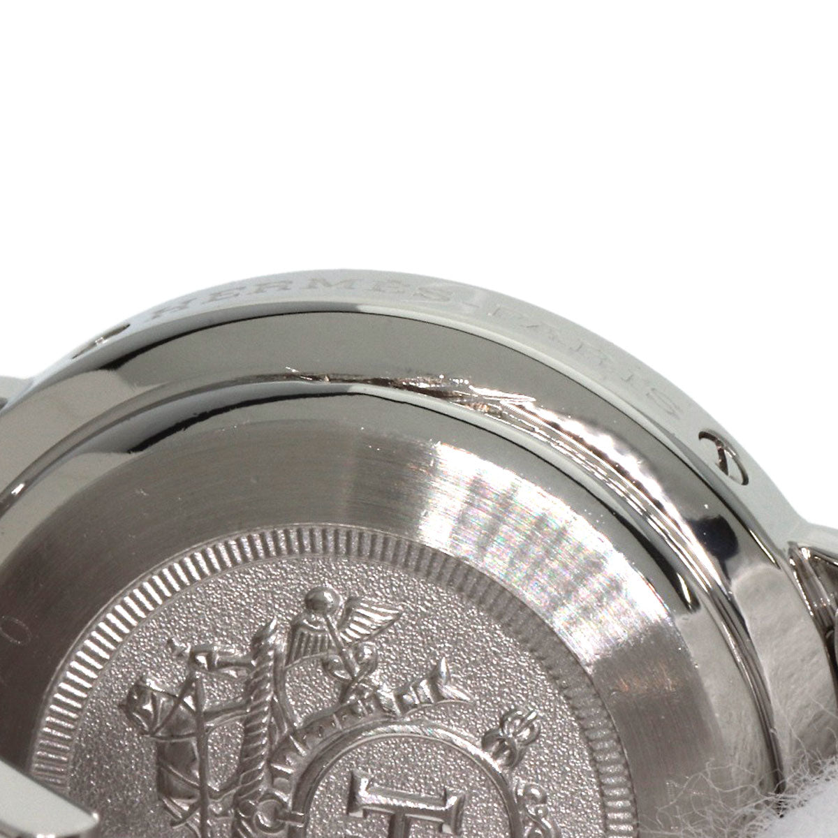 HERMES Watches Quartz CL4.220 Stainless Steel gold Clipper black dial