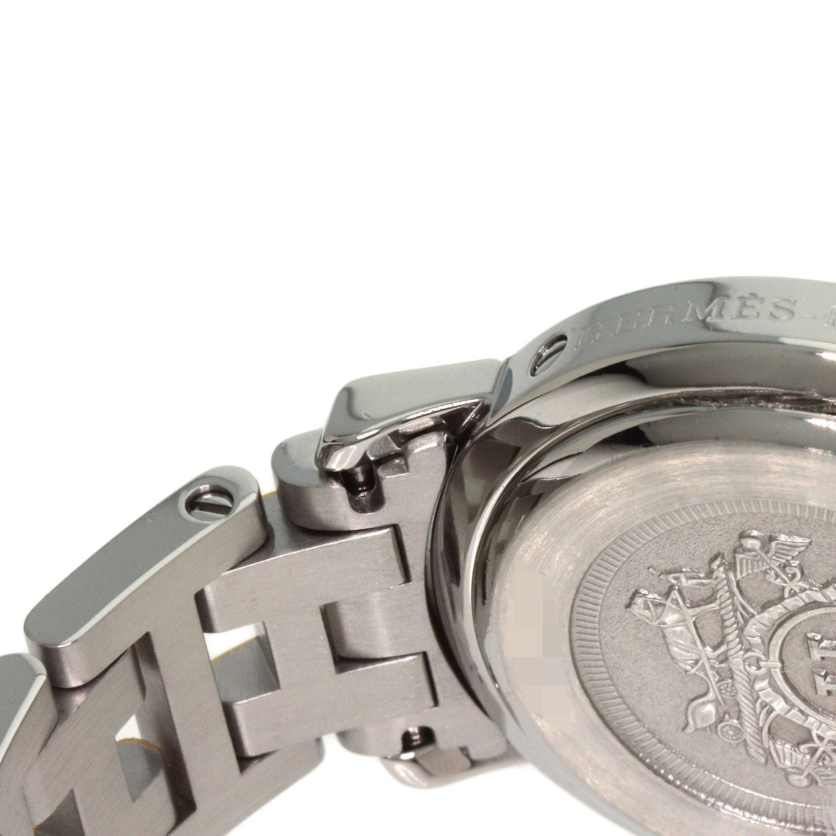 HERMES Watches Quartz CL4.220 Stainless Steel gold Clipper black dial