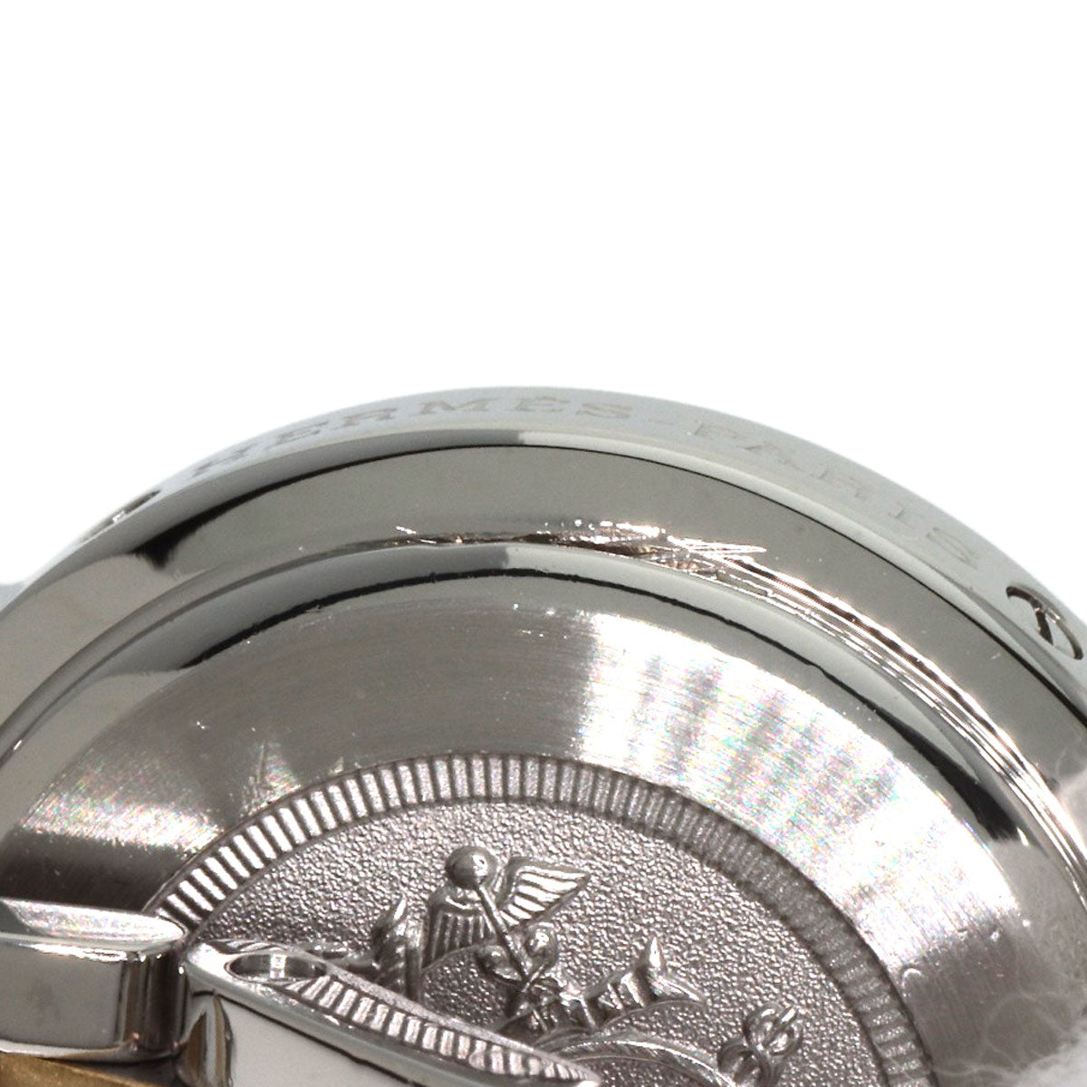 HERMES Watches Quartz CL4.220 Stainless Steel gold Clipper black dial