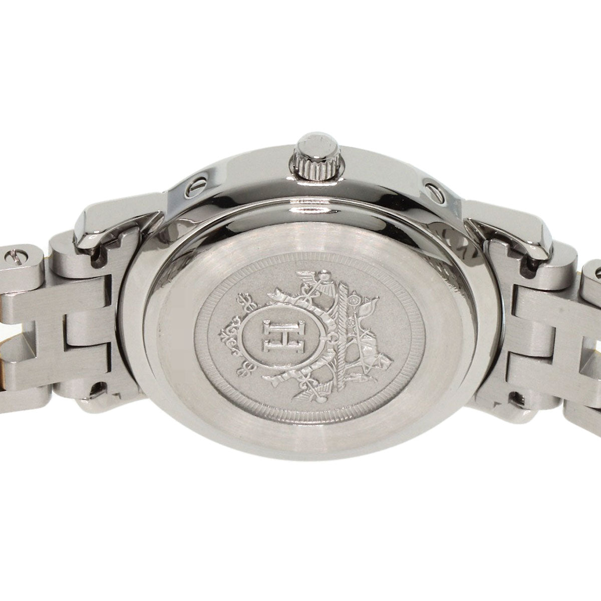 HERMES Watches Quartz CL4.220 Stainless Steel gold Clipper black dial