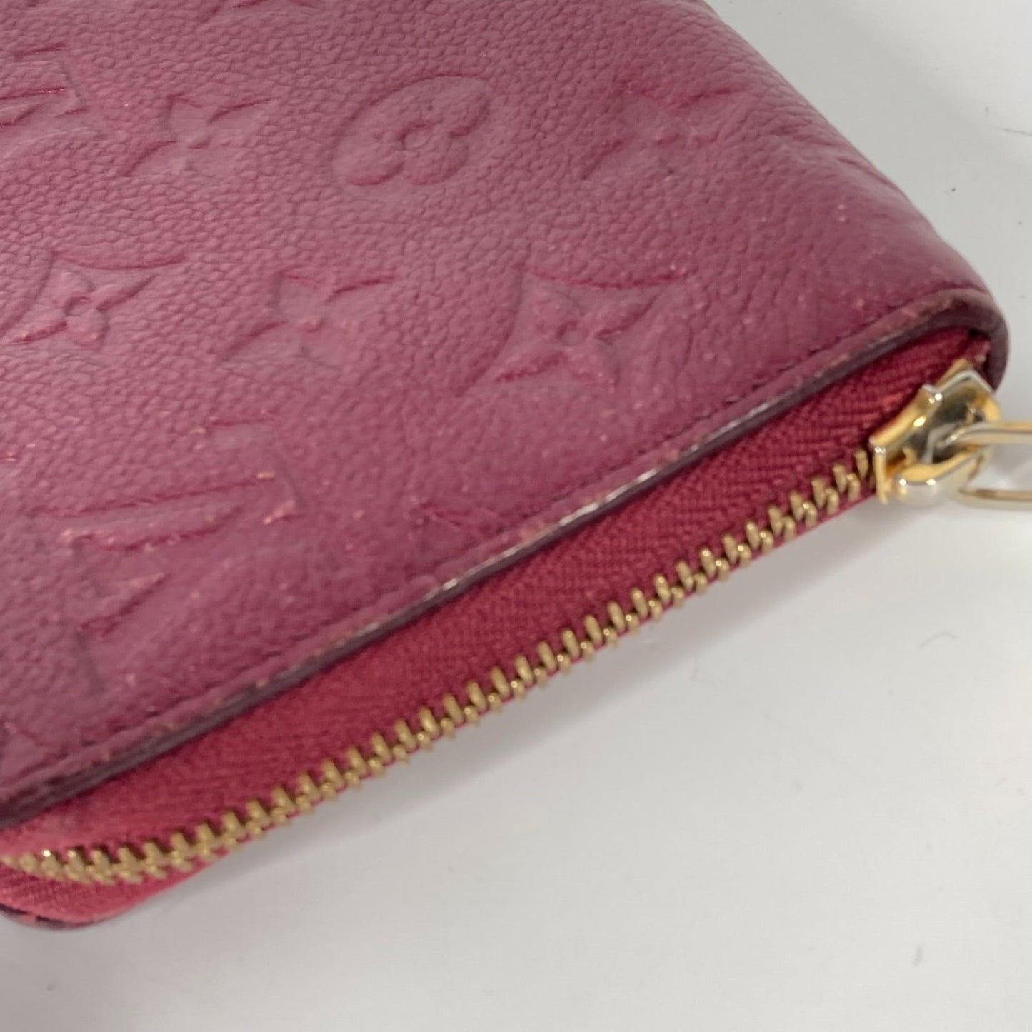 Louis Vuitton Aurore  Color Monogram Empreinte Leather Long Bill Wallet (Bi-Fold)