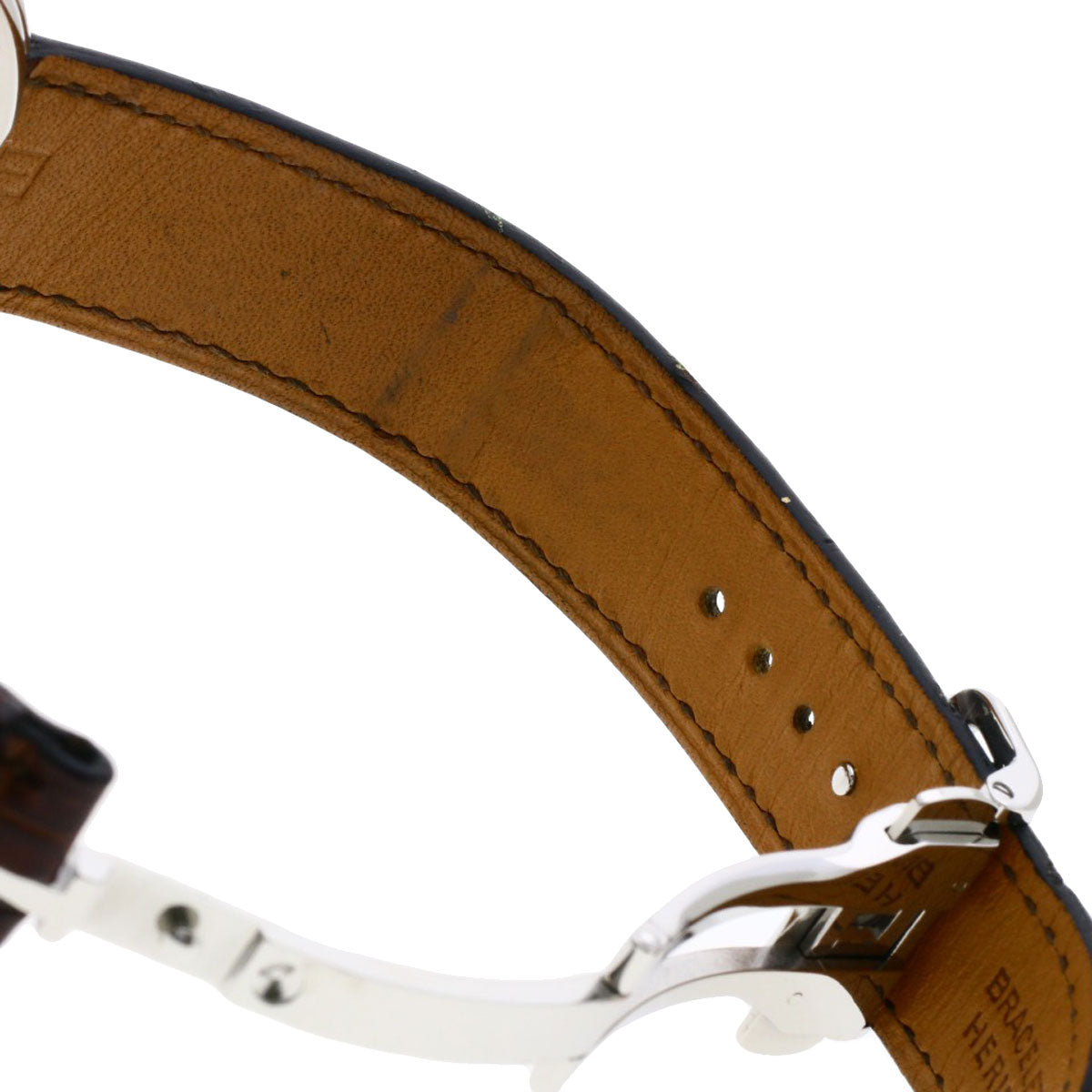 HERMES Watches Mechanical Automatic AR4.810 Stainless Steel Silver Arceau Brown dial