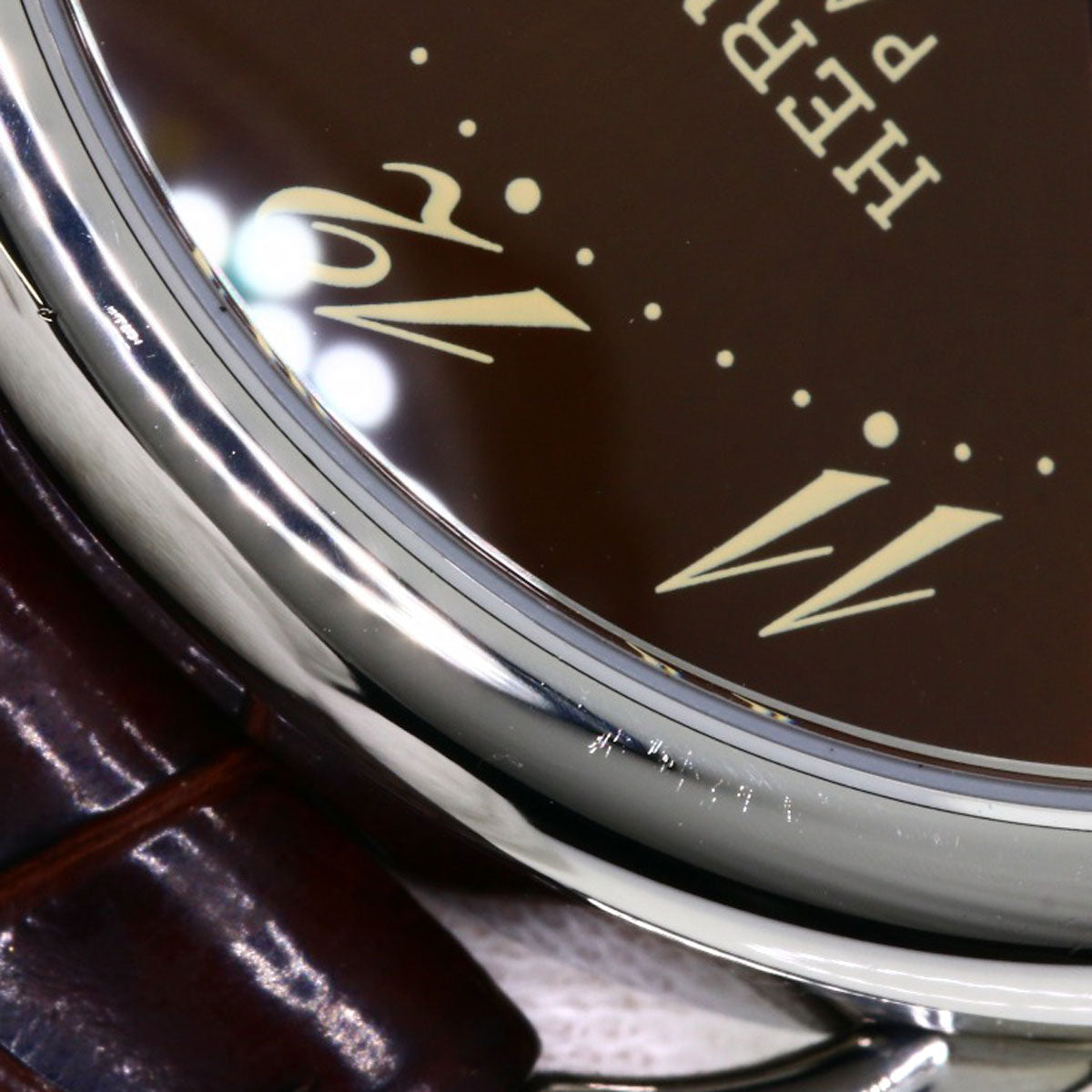 HERMES Watches Mechanical Automatic AR4.810 Stainless Steel Silver Arceau Brown dial