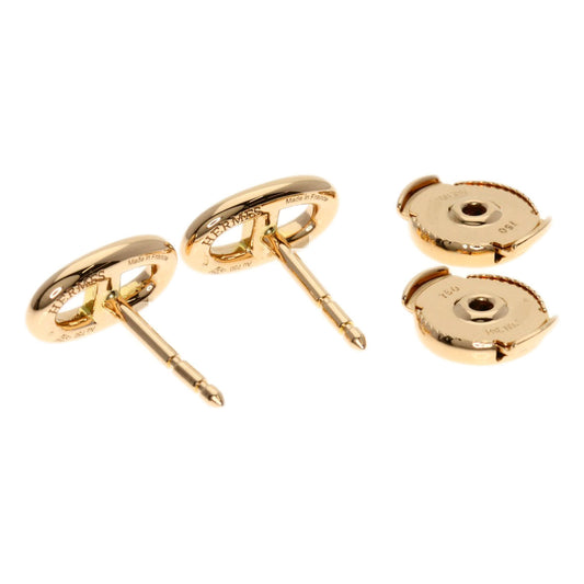 HERMES Pierce 18K Pink Gold gold Chene Dunkle Farandor TPM