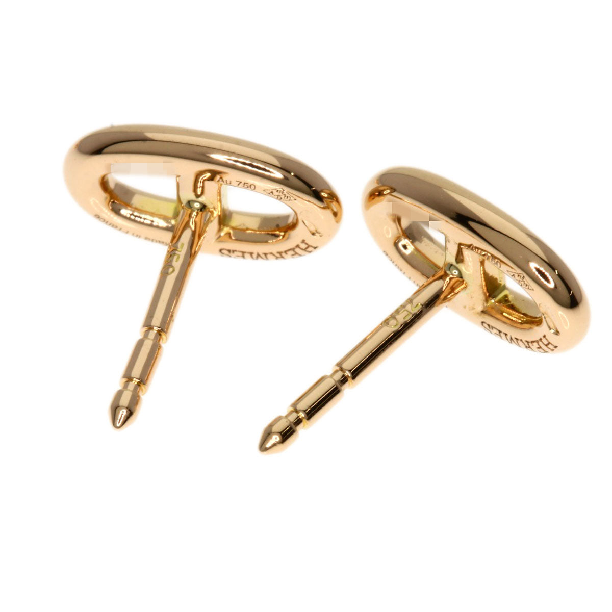 HERMES Pierce 18K Pink Gold gold Chene Dunkle Farandor TPM