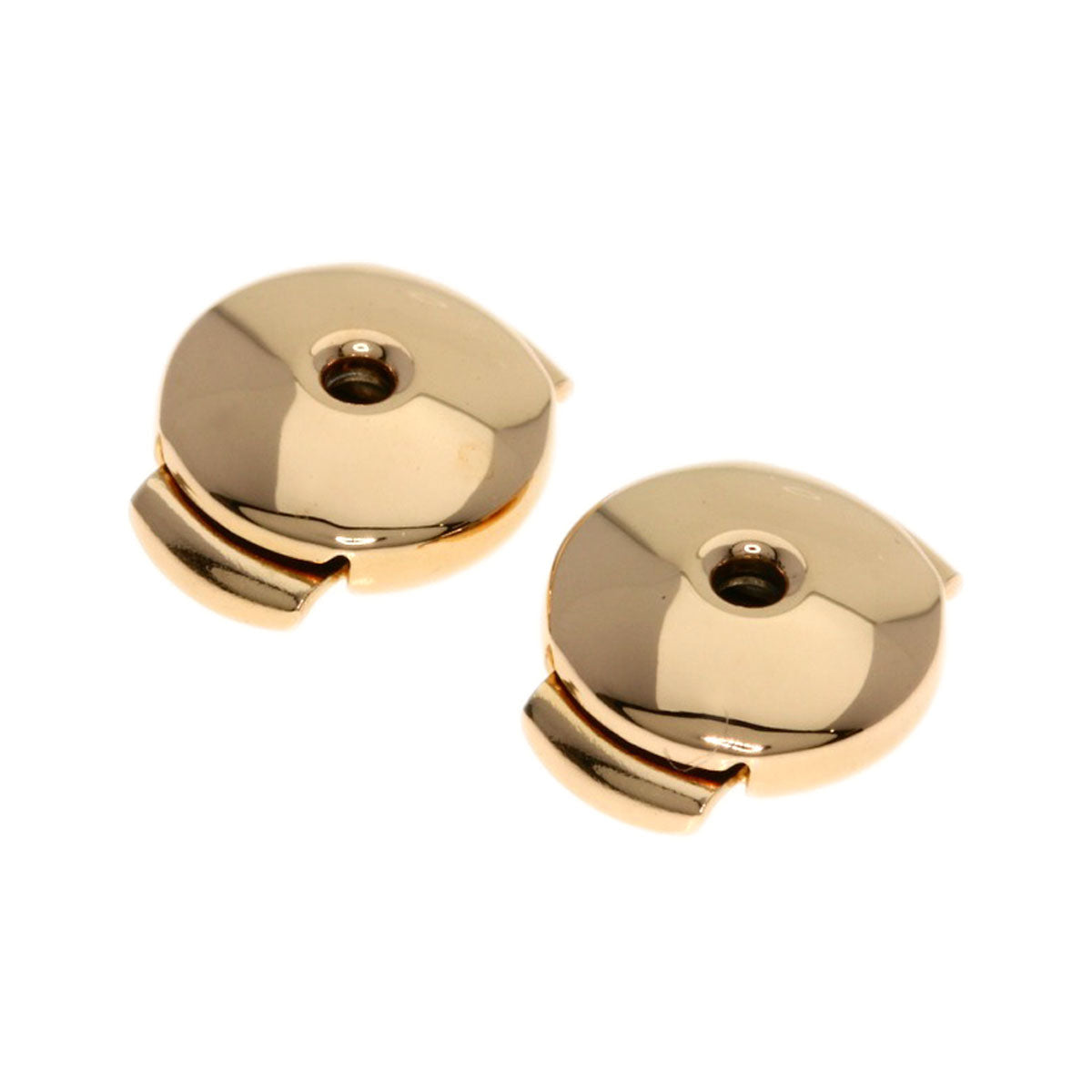 HERMES Pierce 18K Pink Gold gold Chene Dunkle Farandor TPM