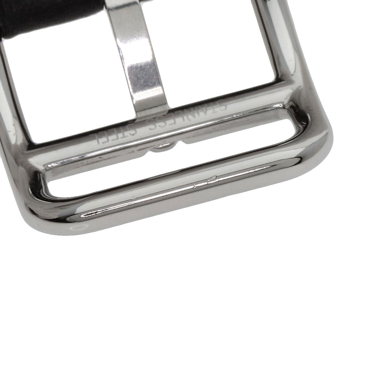 HERMES Watches Quartz HH1.221.336/VB89 Stainless Steel Silver H Watch Double Tour Black Lacquer black dial