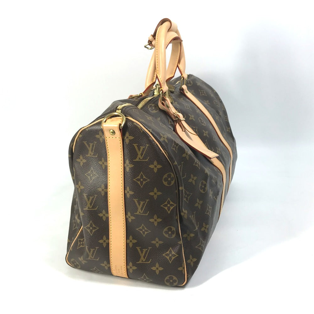 LOUIS VUITTON Boston Duffel bag Ｍ41418 Monogram canvas Brown Travel Bag Shoulder Bag Handbag Keepall bandouliere45