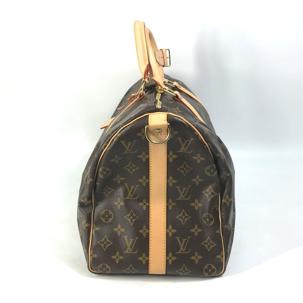 LOUIS VUITTON Boston Duffel bag Ｍ41418 Monogram canvas Brown Travel Bag Shoulder Bag Handbag Keepall bandouliere45
