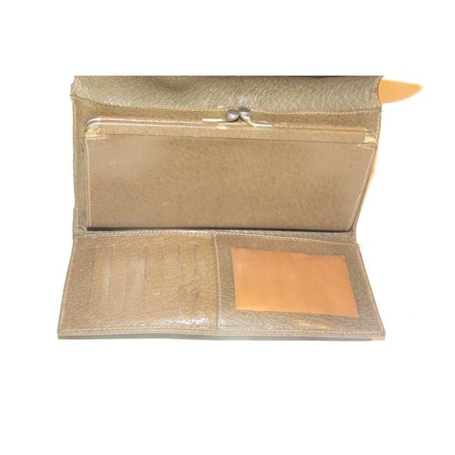 Gucci Brown Guccissima Print Xl Early Tri Fold Continental Wallet