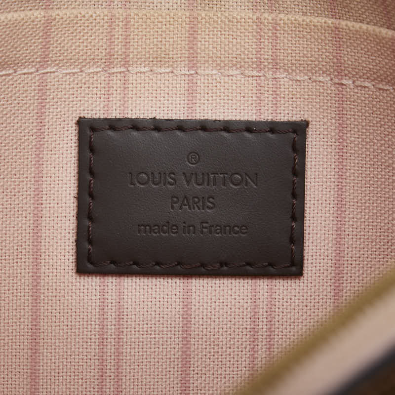 Louis Vuitton Damier Neverfull MM Pouch Rose Ballerine N41603
